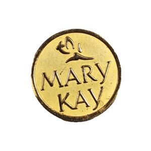 VTG Gold Tone Mary Kay Cosmetics Sales Pin Lapel Pinback Pin Milestone Award